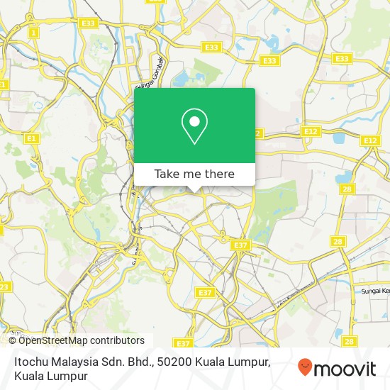 Itochu Malaysia Sdn. Bhd., 50200 Kuala Lumpur map