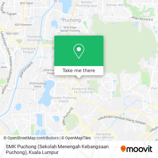 SMK Puchong (Sekolah Menengah Kebangsaan Puchong) map