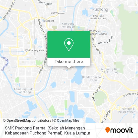 SMK Puchong Permai (Sekolah Menengah Kebangsaan Puchong Permai) map