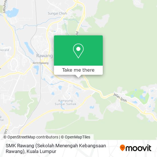 SMK Rawang (Sekolah Menengah Kebangsaan Rawang) map