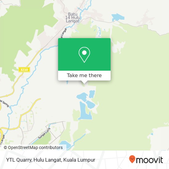 Peta YTL Quarry, Hulu Langat, YTL Quarry