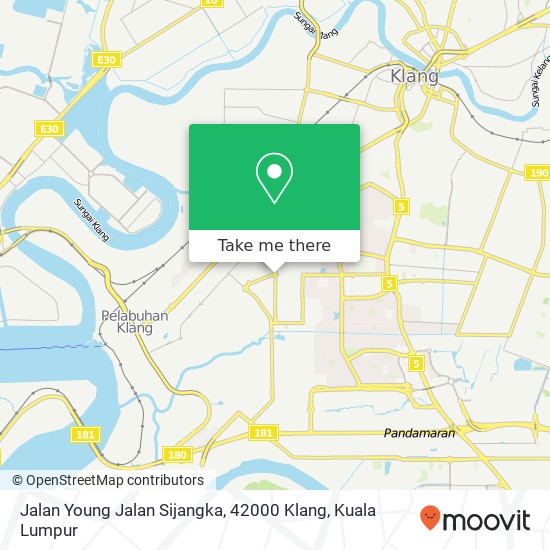 Peta Jalan Young Jalan Sijangka, 42000 Klang