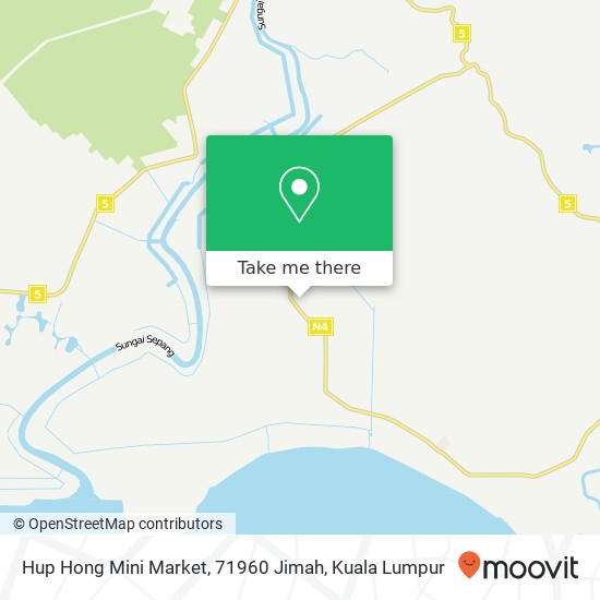 Peta Hup Hong Mini Market, 71960 Jimah