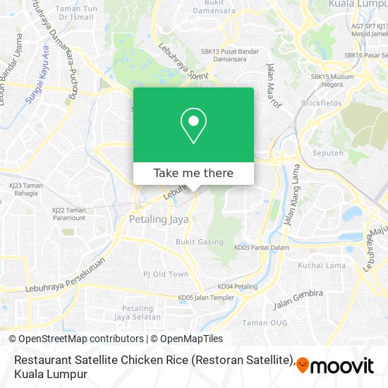 Restaurant Satellite Chicken Rice (Restoran Satellite) map