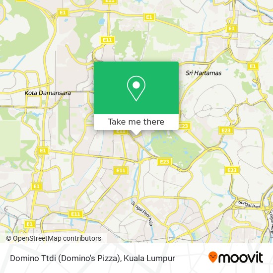 Domino Ttdi (Domino's Pizza) map