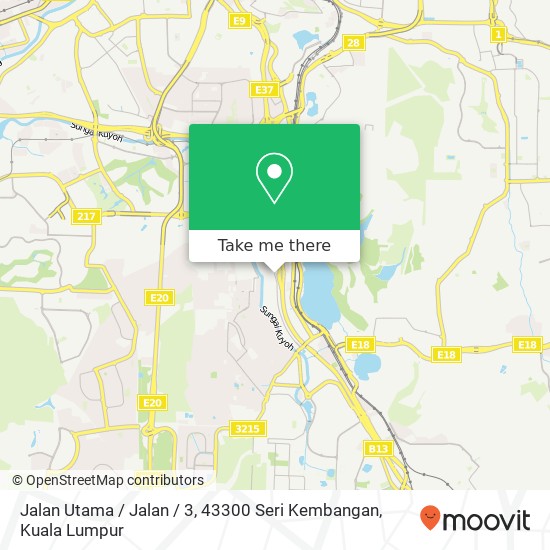 Peta Jalan Utama / Jalan / 3, 43300 Seri Kembangan