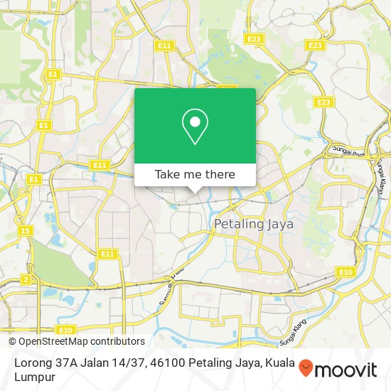 Lorong 37A Jalan 14 / 37, 46100 Petaling Jaya map