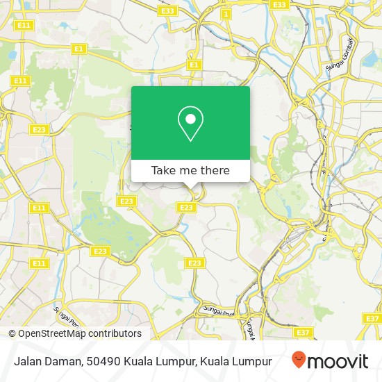 Peta Jalan Daman, 50490 Kuala Lumpur