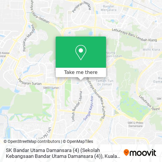 SK Bandar Utama Damansara (4) (Sekolah Kebangsaan Bandar Utama Damansara (4)) map