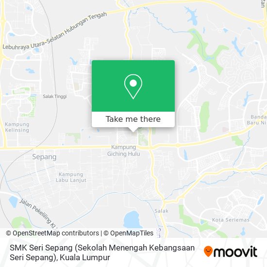 SMK Seri Sepang (Sekolah Menengah Kebangsaan Seri Sepang) map
