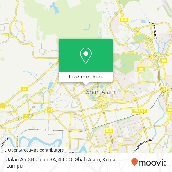 Peta Jalan Air 3B Jalan 3A, 40000 Shah Alam