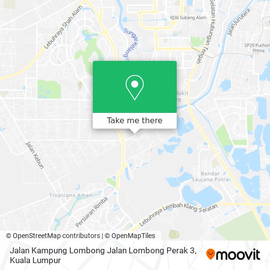 Peta Jalan Kampung Lombong Jalan Lombong Perak 3