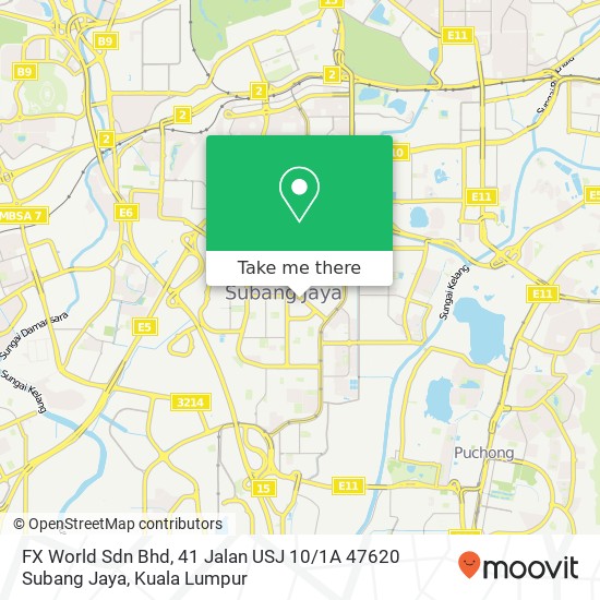 FX World Sdn Bhd, 41 Jalan USJ 10 / 1A 47620 Subang Jaya map