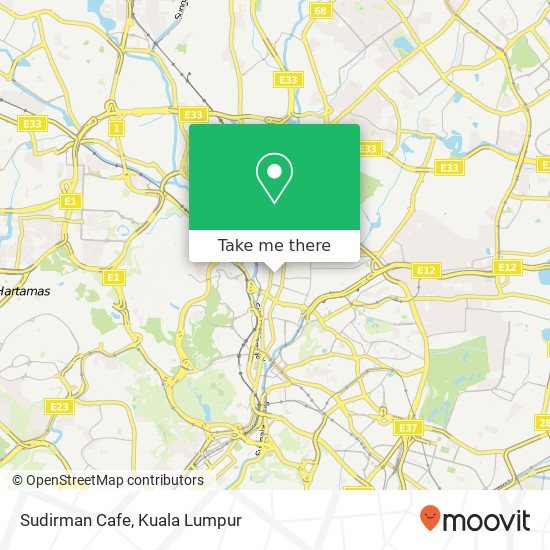 Sudirman Cafe map