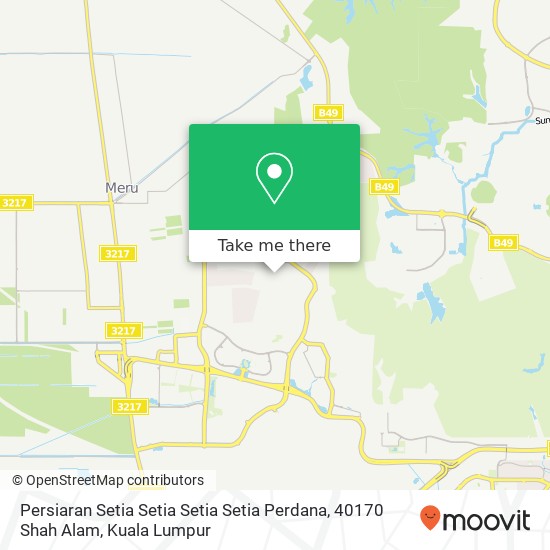 Persiaran Setia Setia Setia Setia Perdana, 40170 Shah Alam map