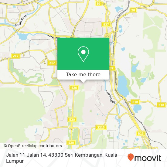 Jalan 11 Jalan 14, 43300 Seri Kembangan map