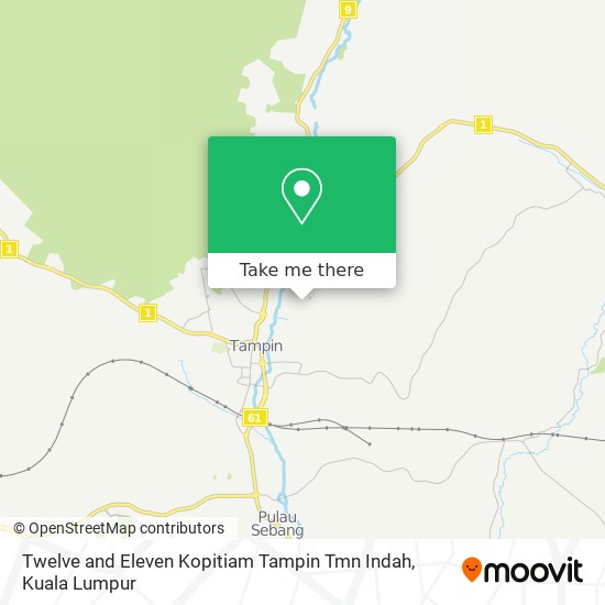 Twelve and Eleven Kopitiam Tampin Tmn Indah map