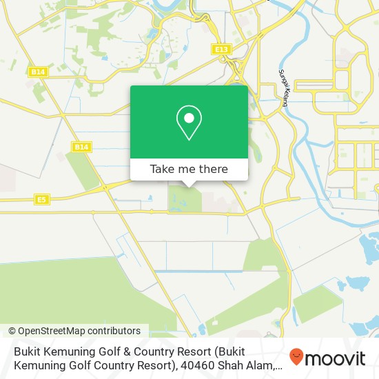 Bukit Kemuning Golf & Country Resort (Bukit Kemuning Golf Country Resort), 40460 Shah Alam map