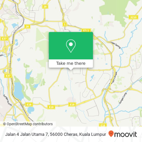 Jalan 4 Jalan Utama 7, 56000 Cheras map