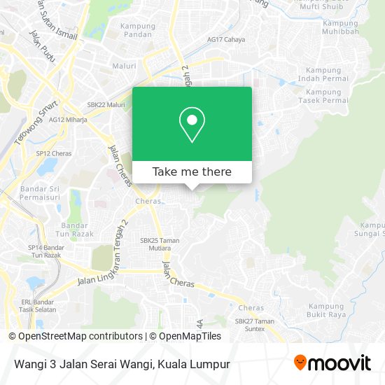 Wangi 3 Jalan Serai Wangi map