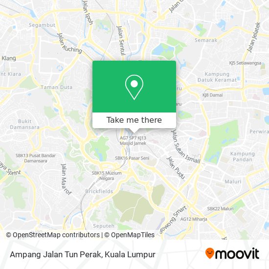 Peta Ampang Jalan Tun Perak