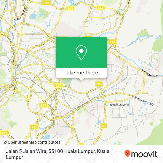 Jalan 5 Jalan Wira, 55100 Kuala Lumpur map