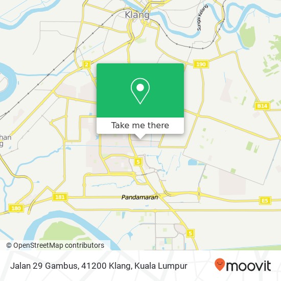 Peta Jalan 29 Gambus, 41200 Klang