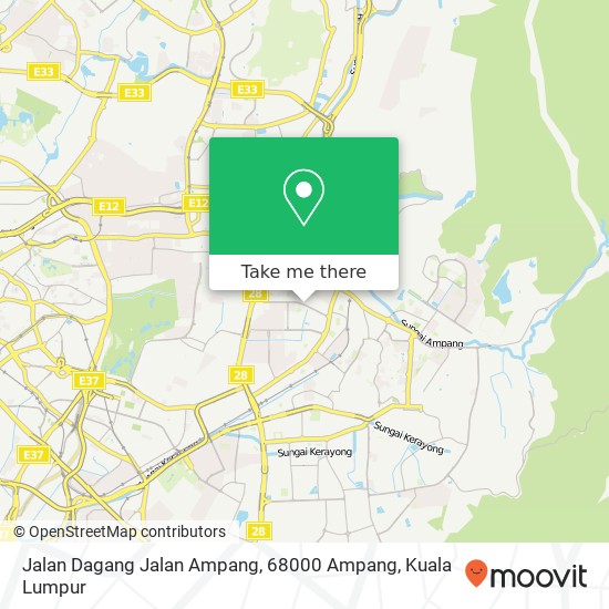 Jalan Dagang Jalan Ampang, 68000 Ampang map