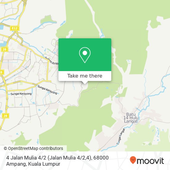 4 Jalan Mulia 4 / 2 (Jalan Mulia 4 / 2,4), 68000 Ampang map