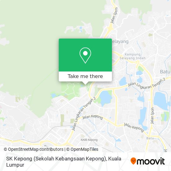 Peta SK Kepong (Sekolah Kebangsaan Kepong)