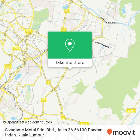 Peta Sivagame Metal Sdn. Bhd., Jalan 36 56100 Pandan Indah