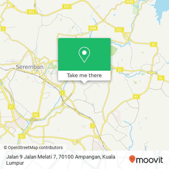 Jalan 9 Jalan Melati 7, 70100 Ampangan map