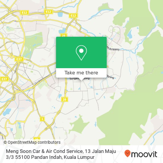 Meng Soon Car & Air Cond Service, 13 Jalan Maju 3 / 3 55100 Pandan Indah map