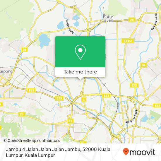 Peta Jambu 4 Jalan Jalan Jalan Jambu, 52000 Kuala Lumpur
