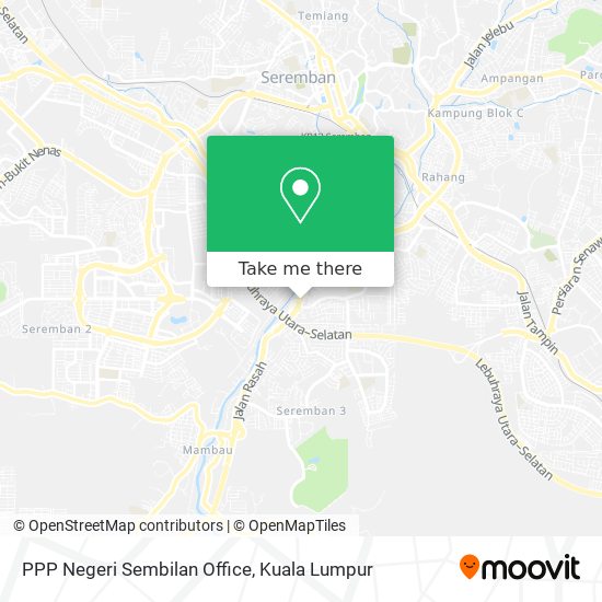 PPP Negeri Sembilan Office map