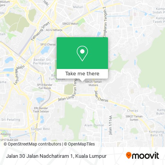 Jalan 30 Jalan Nadchatiram 1 map