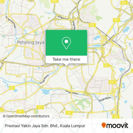 Prestasi Yakin Jaya Sdn. Bhd. map