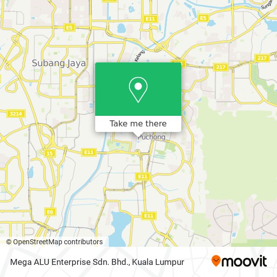 Mega ALU Enterprise Sdn. Bhd. map