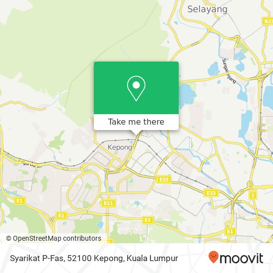 Syarikat P-Fas, 52100 Kepong map