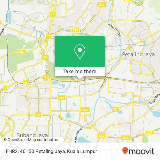 FHR2, 46150 Petaling Jaya map