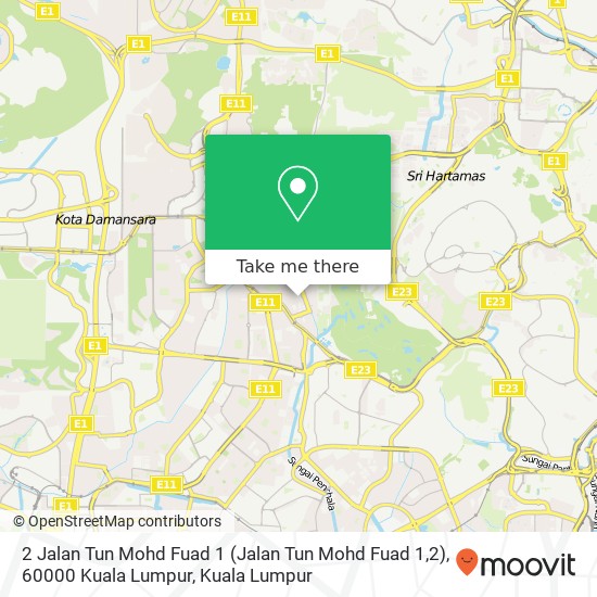 Peta 2 Jalan Tun Mohd Fuad 1 (Jalan Tun Mohd Fuad 1,2), 60000 Kuala Lumpur