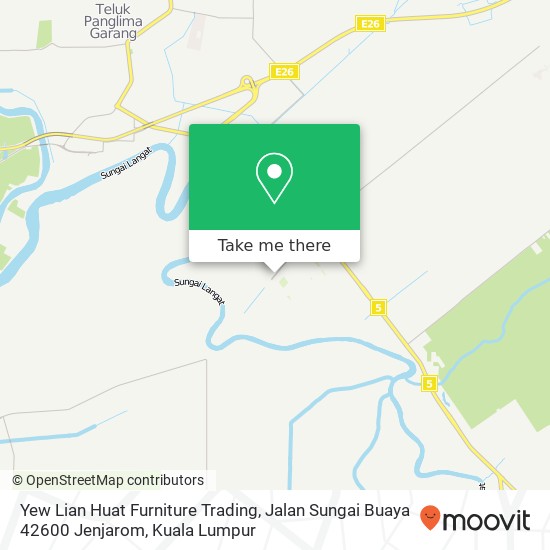 Yew Lian Huat Furniture Trading, Jalan Sungai Buaya 42600 Jenjarom map