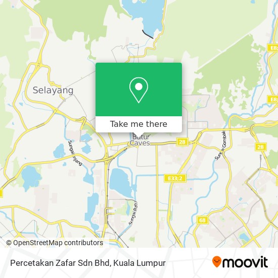 Percetakan Zafar Sdn Bhd map