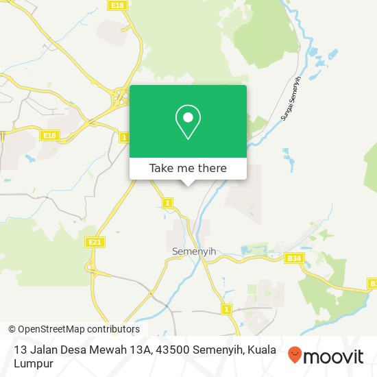 13 Jalan Desa Mewah 13A, 43500 Semenyih map