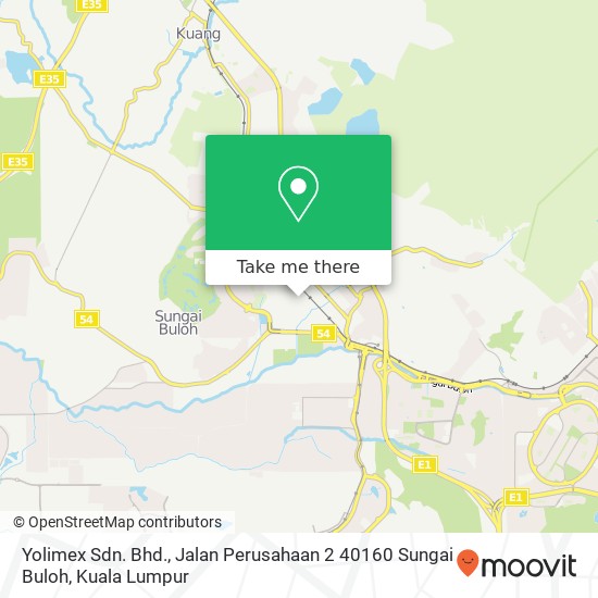 Yolimex Sdn. Bhd., Jalan Perusahaan 2 40160 Sungai Buloh map