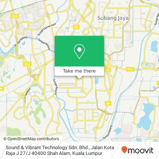 Sound & Vibrant Technology Sdn. Bhd., Jalan Kota Raja J 27 / J 40400 Shah Alam map