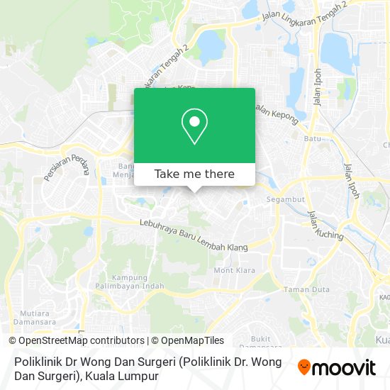Peta Poliklinik Dr Wong Dan Surgeri