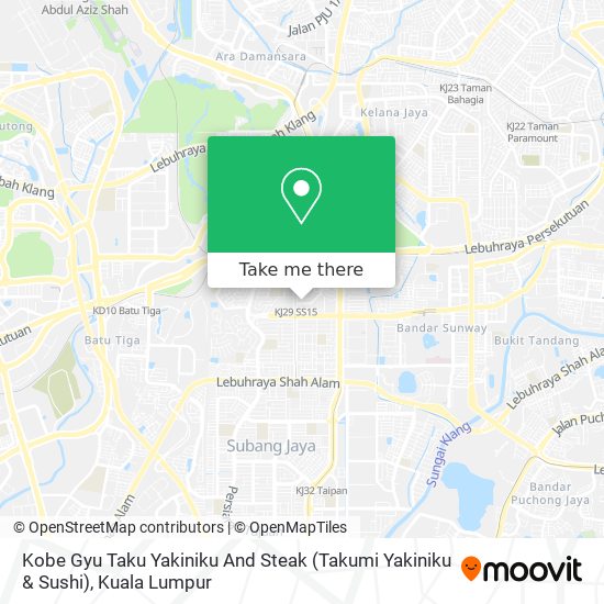 Kobe Gyu Taku Yakiniku And Steak (Takumi Yakiniku & Sushi) map