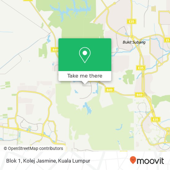 Blok 1, Kolej Jasmine map