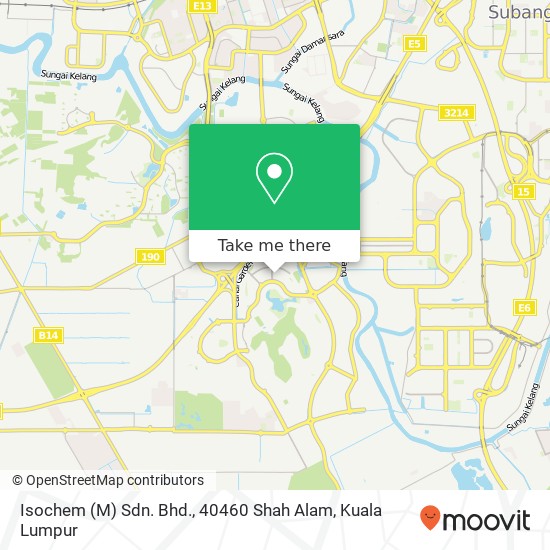 Isochem (M) Sdn. Bhd., 40460 Shah Alam map